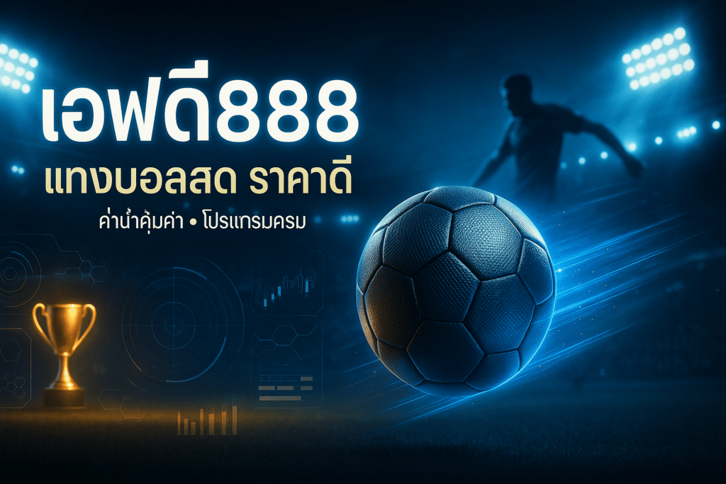 เอฟดี888 แทงบอลสด ราคาดี
